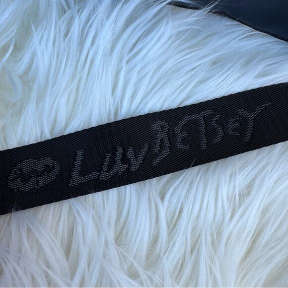 Luv Betsey Johnson Quilted Pink, Black & White Weekender Extra Large Duffle Bag - Picture 10 of 16